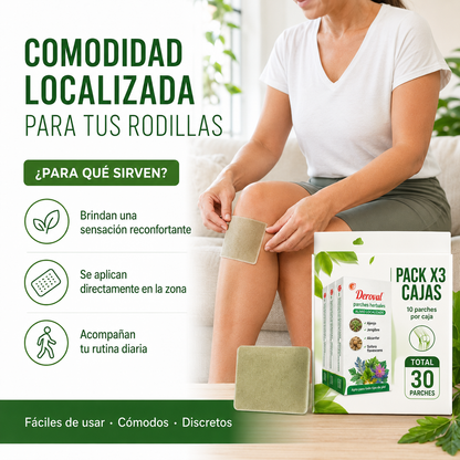 Recupera la Comodidad de tus Rodillas con Parches Herbales – Pack de 30