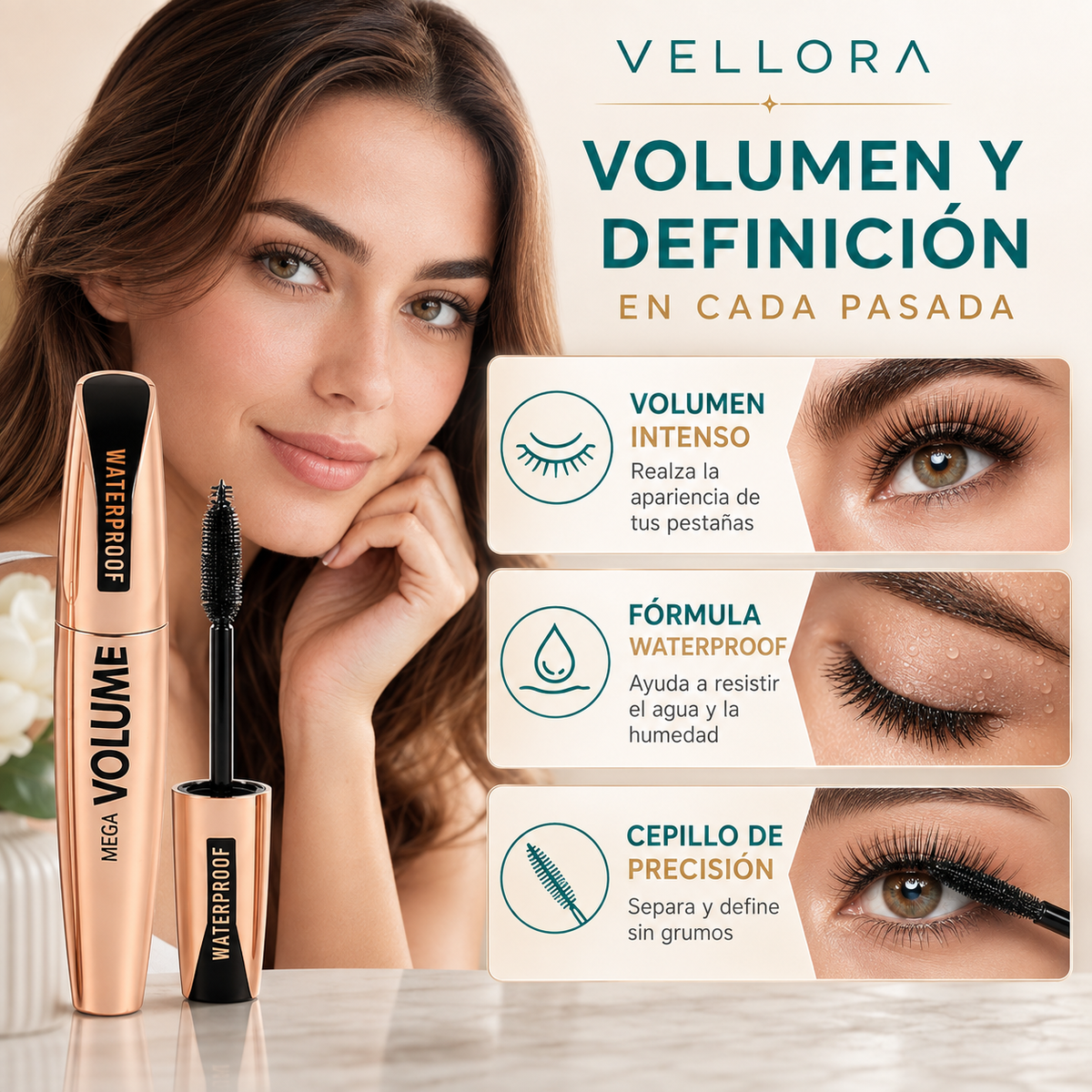 ¡Pestañas con volumen impactante desde la primera aplicación! 👁️✨+ENVIO GRATIS 🚚🏠
