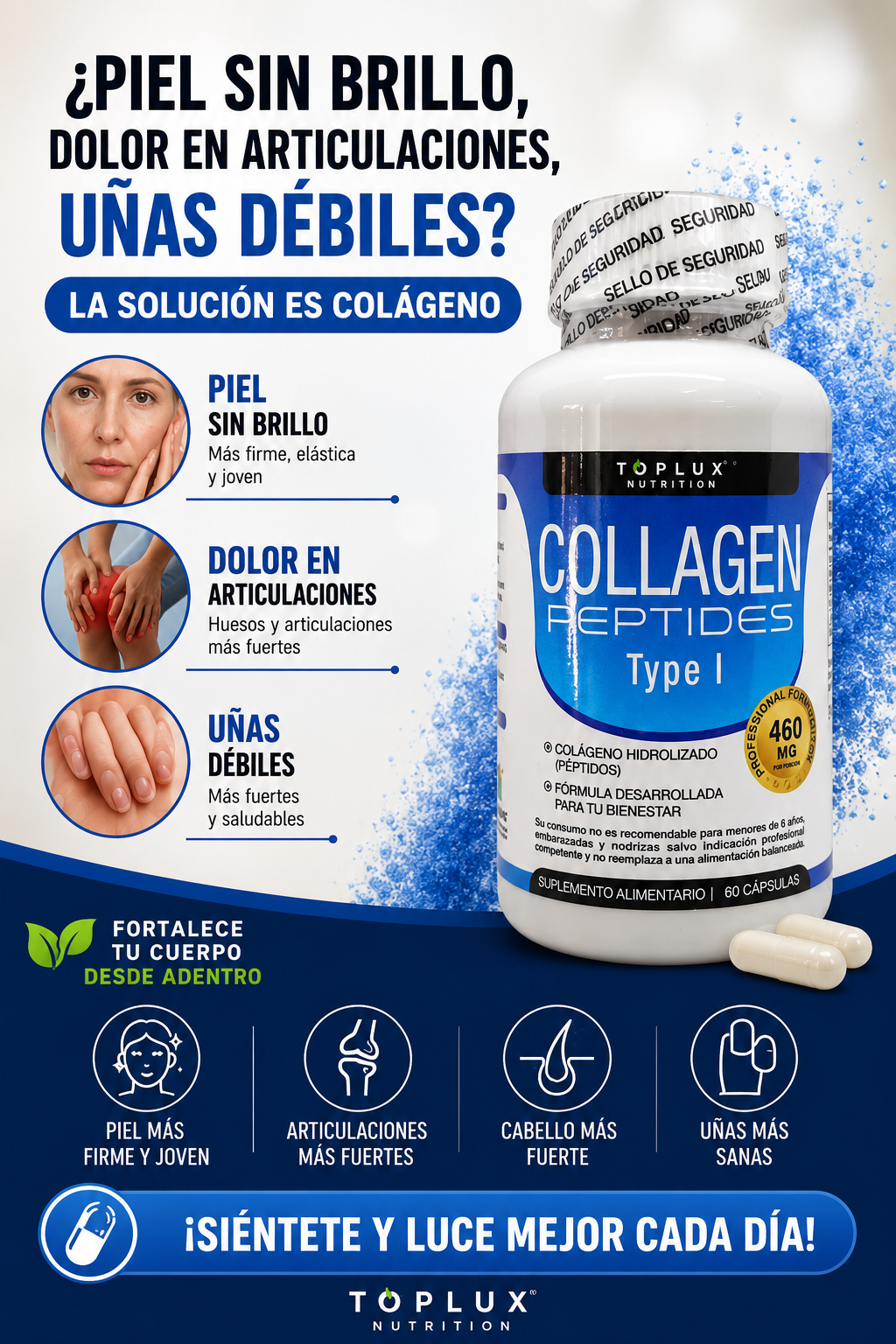 ✨ Collagen Peptides Type I | Piel, Cabello, Uñas y Articulaciones