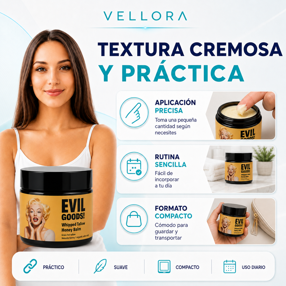 Evil Goods Bálsamo de Ternera y Miel para la Piel +ENVIO GRATIS🏠🚚