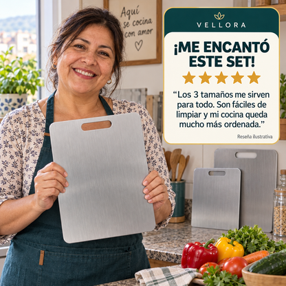 Tabla de Acero Inoxidable 3x1+ENVIO GRATIS🚚🏠