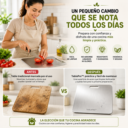 Tabla de Acero Inoxidable 3x1+ENVIO GRATIS🚚🏠