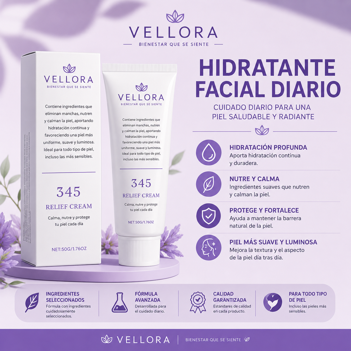 345 Relief Cream cuidado e hidratación facial