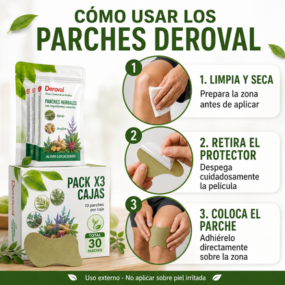 Recupera la Comodidad de tus Rodillas con Parches Herbales – Pack de 30